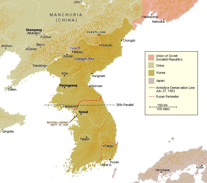 Fonte: www.oakengates.com/history/korea/map.htm, acessado em 2 de outubro de 2006.