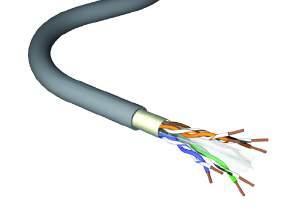 CABO DE INTERIOR CAT6A 10GPLUS Cat6A 10GPlus, Classe EA 4x2xAWG23/1 100 Ohm Qualidade Premium Suporta o protocolo Gigabit