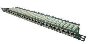 PATCH PANELS CAT6 PLUS Cat6 Plus Os painéis de 0,5U têm uma