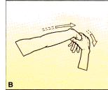 Antebraço: Agora, alongue a face externa do antebraço, deixe o braço na mesma posição, com a palma voltada para baixo; coloque os quatro dedos da mão direita sobre a superfície dorsal do punho