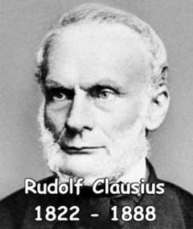 Entropia Rudolf Clausius Nasceu em Koslin (Polônia) e morreu em Bonn (Alemanha) Físico Teórico - Termodinâmica Apresentou em 1865 a sua versão para as
