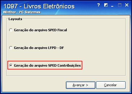 7. Gerar arquivo SPED Contribuições 7.