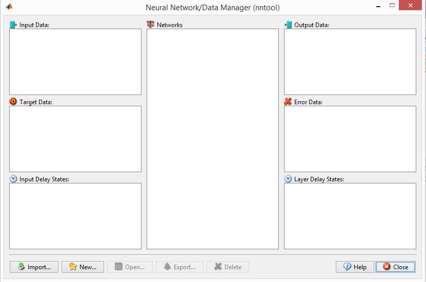 Utilizando o toolbox NNTool do Matlab