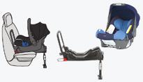 Segurança para crianças Cadeiras para crianças ISOFIX recomendadas pela CitrOËN e homologadas para o seu veículo RÖMER BabySafe Plus ISOFIX (classe de tamanho E) Grupo 0+: até aos 13 kg Instala-se