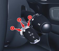 Arranque-paragem do motor Protecção anti-roubo Anti-arranque electrónico A chave possui um chip electrónico que tem um código específico.