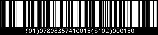 codificar até 74 caracteres numéricos ou 41 caracteres alfabéticos de dados de elementos strings dos AIs.