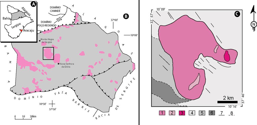 2 CONTEXTO GEOLÓGICO REGIONAL E LOCAL Na FDS a grande variedade de características litológicas e de aspectos estruturais de seus terrenos fez com que vários pesquisadores (p. ex. BRITO NEVES et al.