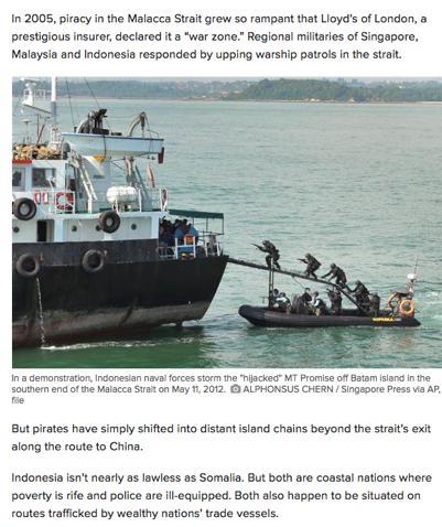 Singapura e o estreito de Malaca: pirataria e