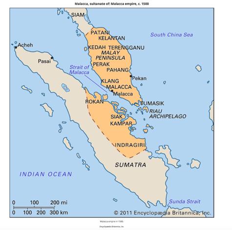 Malásia: aspectos histórico-geopolíticos (5) [MAPA: o Sultanato