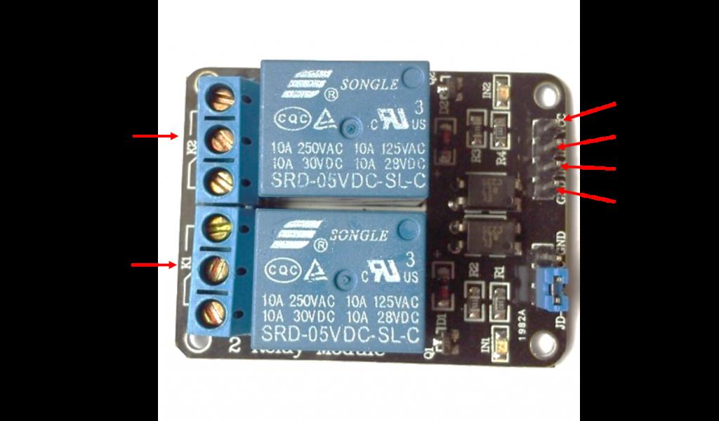 integrado 555 (Clique aqui para ver a página) ou conectar os pinos 5 e 7 do PIC 12F675 às entradas de um módulo relé.