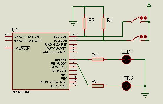 56 Este código foi testado em ambiente de simulação com dispositivos análogos aos do exemplo: LEDs representando as saídas para os motores, e chaves