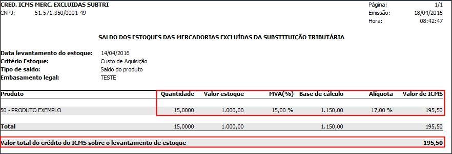 7 LIVROS FISCAIS No livro Registro de ICMS, somente será demonstrado o valor de mercadorias excluídas, caso no item 3.3.4 imagem 2, o imposto selecionado seja ICMS.