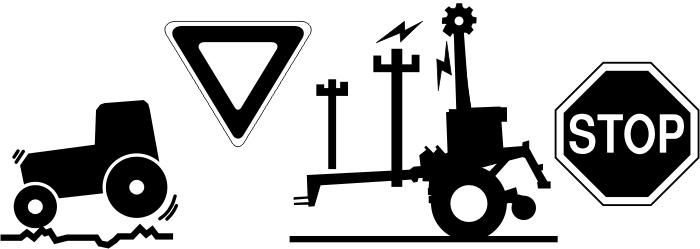 Armazene ou elimine vasilhas não utilizadas como especificado pelo fabricante. TRANSPORTE A MAQUINA COM SEGURANÇA A velocidade máxima de transporte para implemento é 32 Kph (20 mph).