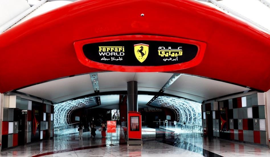 O primeiro parque de diversões indoor da Ferrari, contruido em 2010 em torno da lendária história