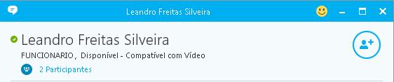 [Colocando mais uma pessoa na conversa] Uma mesma janela poderá comportar vários contatos.