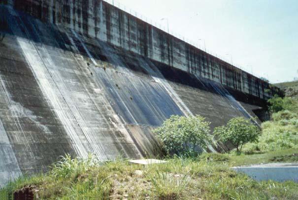 IMPERMEABILIZAÇÃO Survey Figura 1 - A situação da barragem durante a ase de investigação. A recuperação da barragem do Rio Descoberto Marcos V.