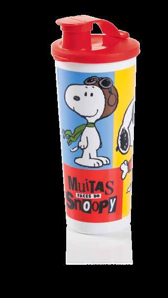 30,00 Leve Copo com Bico Snoopy 470ml + Porta Sanduíche Snoopy