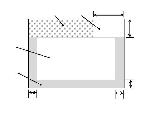 O leiaute dos envelopes de formato C6, C6/C, EB, B6, B6/C4, C, somente horizontal, deve ser conforme a Figura 7.