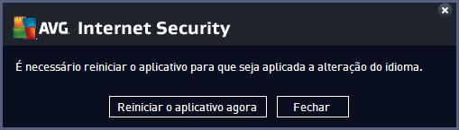 Notificações da bandeja do sistema Nesta seção, é possível ocultar as notificações na bandeja do sistema sobre o status do aplicativo AVG Internet Security.