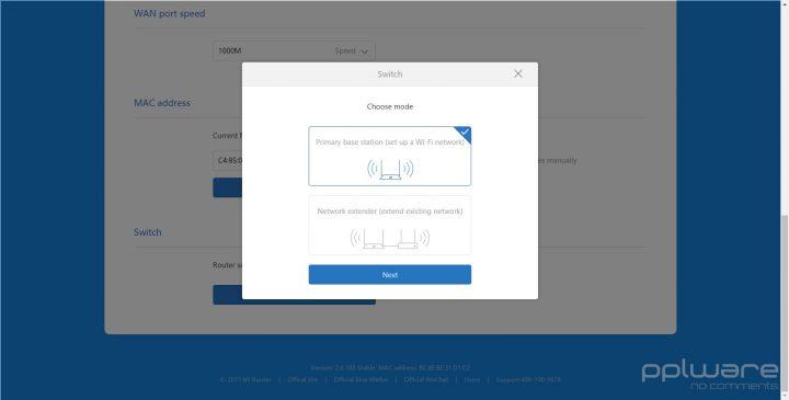 Esta é uma funcionalidade útil para quando apenas é necessário alargar a cobertura Wi-Fi e utilizar o