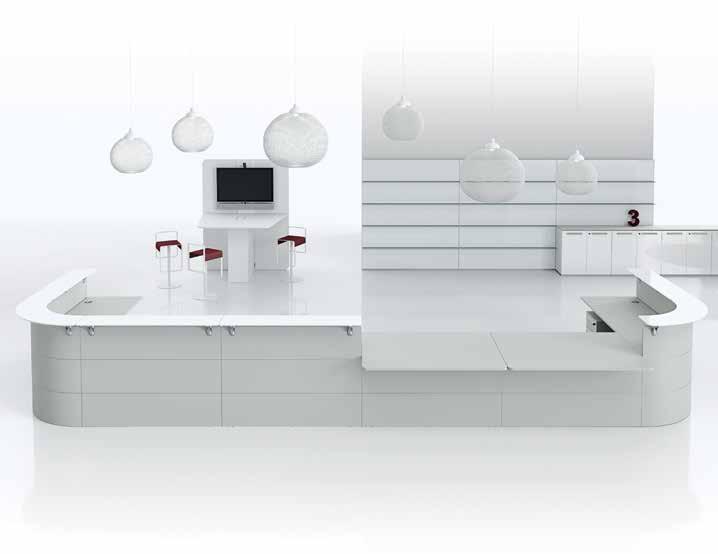 Linea banconi Counters line Series mostradores