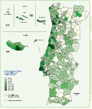 Dimensão geográfica: Concelhos com mais escolas inscritas em 2016 SINTRA VILA NOVA DE GAIA GUIMARÃES LISBOA PORTO FUNCHAL AVEIRO GONDOMAR TORRES VEDRAS OLIVEIRA DE AZEMÉIS CÂMARA DE LOBOS AMADORA