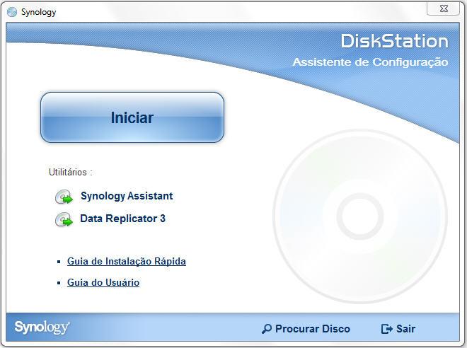 Instalação do DSM do disco de instalação Se você preferir instalar o DSM do disco de instalação incluído ou se tiver encontrado dificuldade ao usar o Web Assistant, também poderá instalar com