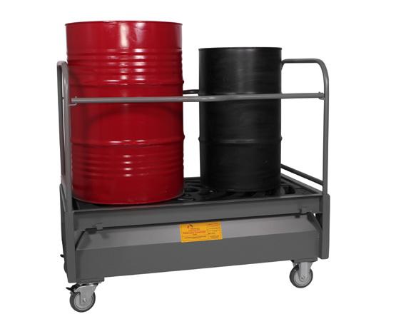 transporte e Transferência Cavalete para tambor Indicado para movimentação de tambores de 200 litros da posição vertical para horizontal,