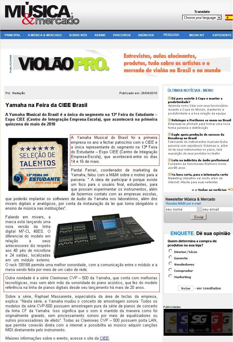 3. CLIPPINGS Av. Paulista, 2202 Cj 132 São Paulo/SP Fone: (11) 3676-1637 (11) 3586-8539 www.evcom.