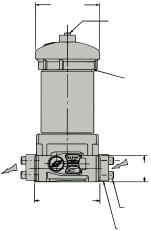 Filtros de Alta Pressão Série 5P Especificações: 5P/5PR Valores de Pressão: Máxima Pressão de Operação: 5 psi (344.8 ) Pressão de Fadiga: 35 psi (241.