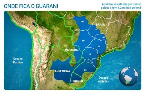 AQUÍFERO GUARANI É um dos mais