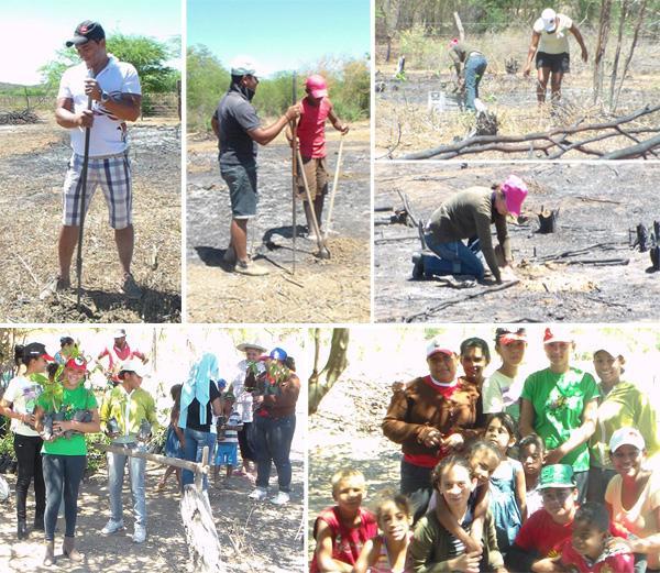A comunidade Varzinha dos Quilombolas realizou no dia 7 de setembro o reflorestamento de 2 hectares de terra da área comum da comunidade com plantas frutíferas e nativas em parceria com o centro