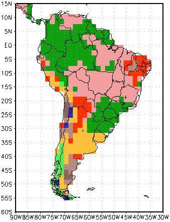 b) referente ao cenário de 20% de taxa de desflorestamento; c) 40%; d) 50%; e) 60%; f) 80% e g)