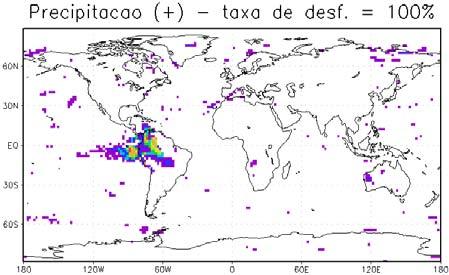 leste da Amazônia, região da ZCIT no Atlântico, sudeste dos Estados Unidos da América e noroeste da