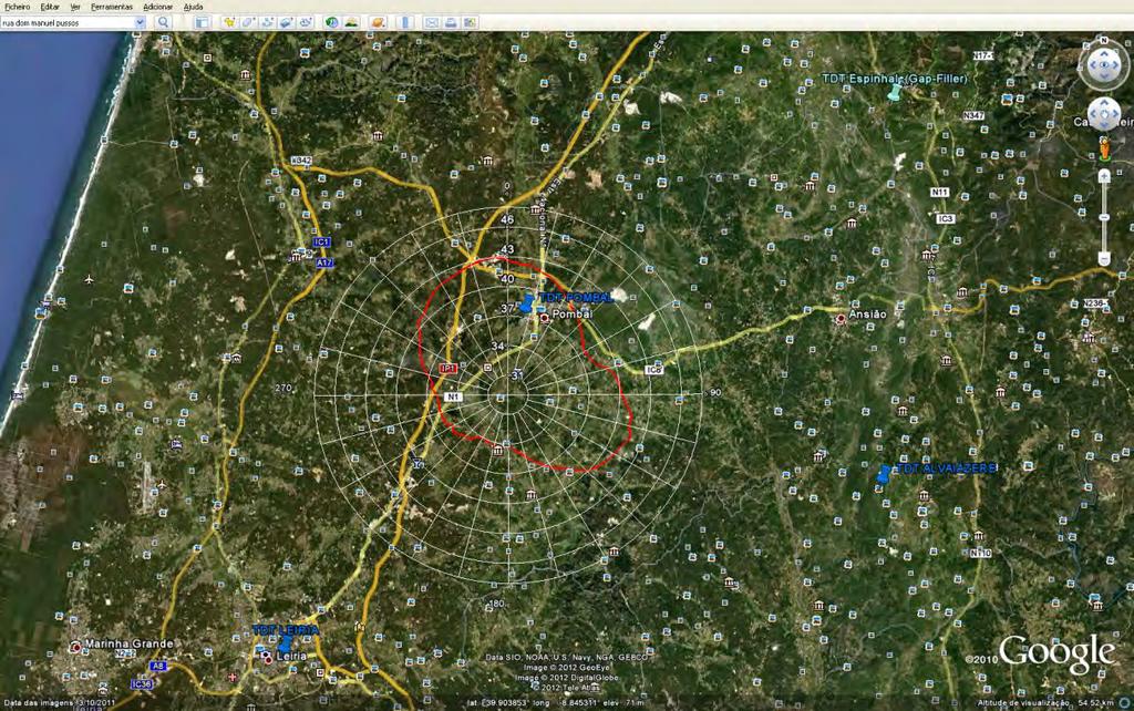 8.2 Ponto 1 (P01) Local: Pátio das traseiras da casa do reclamante Coordenadas geográficas (WGS84): Latitude: 39º 52'. " N Longitude: 08º 39'. " W 8.2.1 Diagramas Polares de