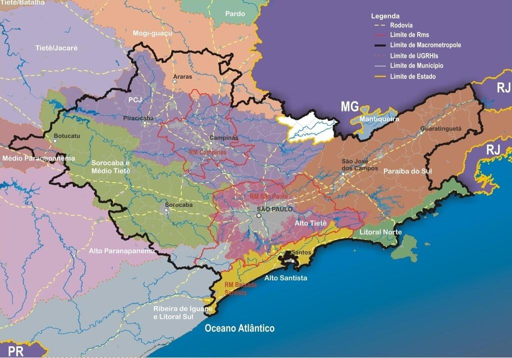 PIB 83% do Estado de São Paulo 28% do nacional 180 Municípios População 75% do