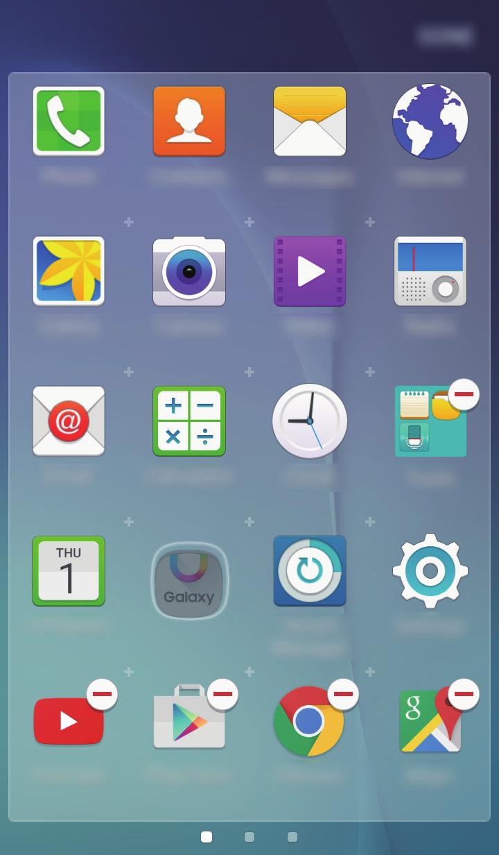 Básico Ecrã de Aplicações O ecrã de Aplicações mostra ícones de todas as aplicações, incluindo as novas aplicações instaladas. No ecrã Principal, toque em Aplicações para abrir o ecrã Aplicações.