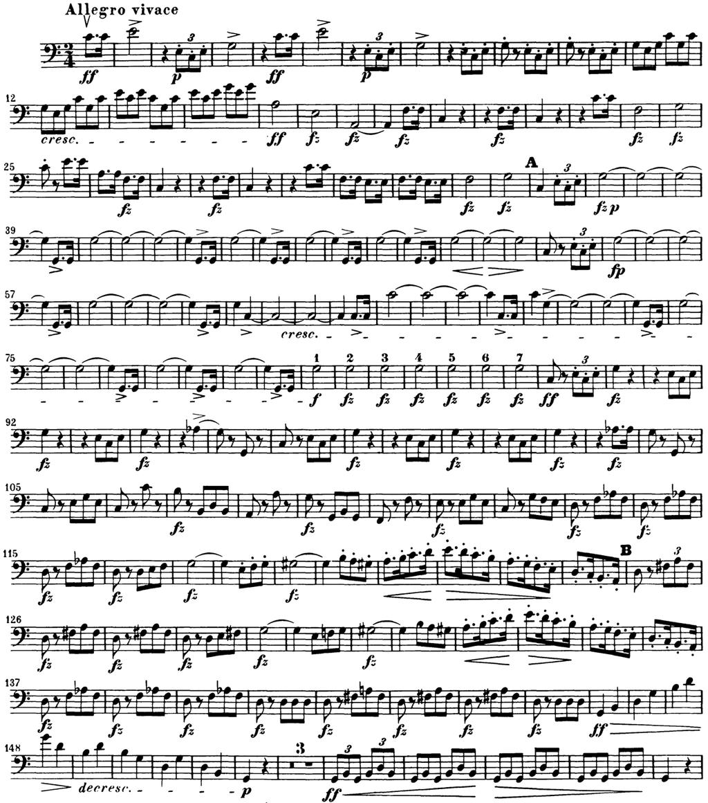 - F. Schubert: Sinfonia nº 9, IV: início até ao compasso 161 / Symphony No.