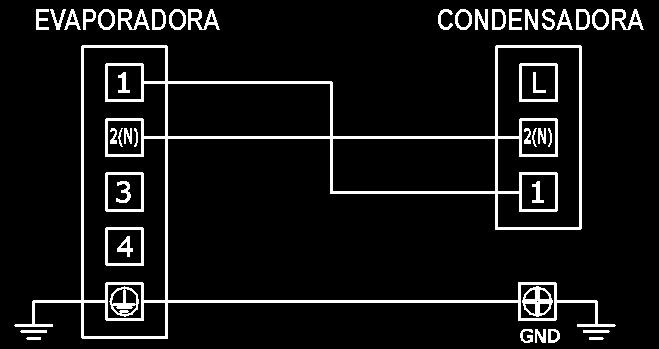 8.2 -Interligações Elétricas Evaporadoras 42LUC_07, 09, 12 e 18 com Condensadoras