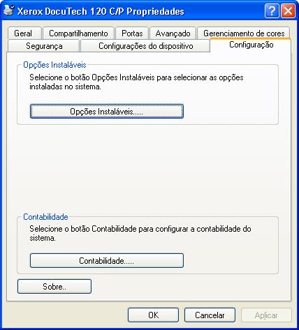 Configuração das opções instaláveis na estação de trabalho Você pode configurar opções instaláveis na estação de trabalho do usuário.