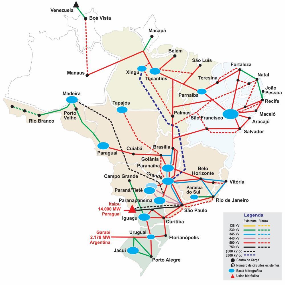 Desafios do setor Elétrico Brasileiro Dependência dos recursos hídricos e fósseis; Bacias hidrográficas distantes dos principais centros consumidores; Instabilidade no regime de chuvas; Demanda em