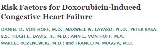 doxorrubicina - 88 casos de IC (2,2%) -