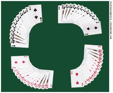 Qual é a probabilidade, ao se retirar uma carta do baralho, de ela ser uma dama de ouro? a) 52 13 b) 13 52 c) 1 52 d) 4 52 e) 4 13 04.