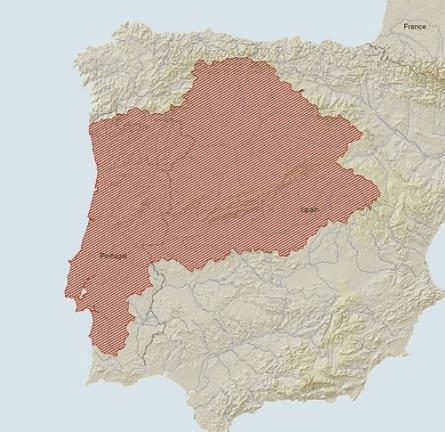 Na época da reprodução os machos apresentam tubérculos nupciais (DOADRIO, 2001). DISTRIBUIÇÃO GEOGRÁFICA Esta espécie é endémica da Península Ibérica.