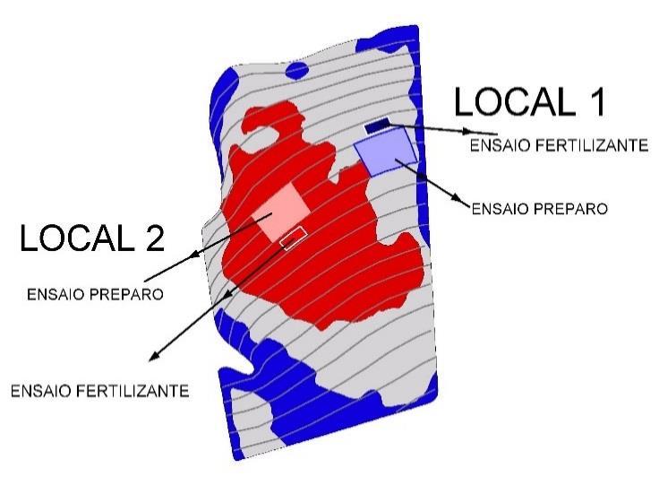 Efeito da adubação Localizada - Soja Fazenda Rancho Alegre, Talhão 171 Fazenda Rancho Alegre, Talhão 171 N Potassio, 0-20 W <0,5 0.5-1 1-1.5 1.5-2 2-2.5 >2.5 N S E W E S Argila, 0-20 <50 (0.0 ha.