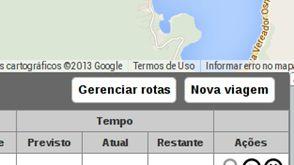 conclusão da viagem, velocidade média, data e hora prevista e passagem nos checkpoint s entre outras informações.