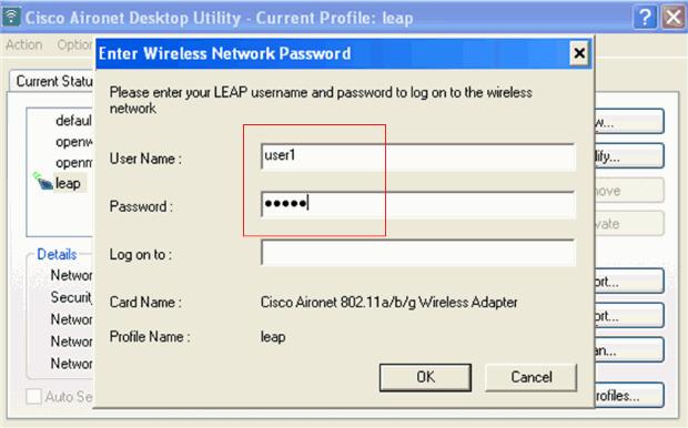 7. Verifique que o cliente Wireless está autenticado com sucesso e atribuído com um endereço IP de Um ou Mais Servidores Cisco ICM NT. Isto pode ser verificado claramente da janela de status ADU.