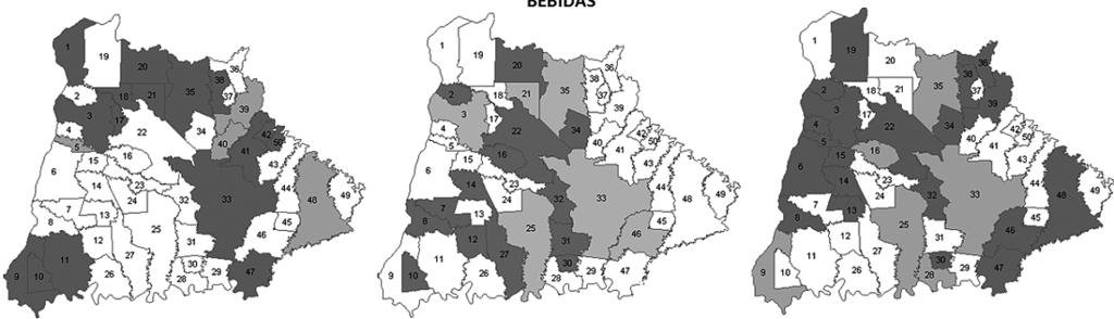 3.1 Perfil Locacional da Indústria de Transformação da Região Oeste do Paraná Observa-se na FIG.