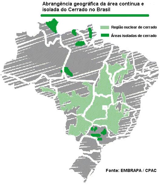 A principal área de ocorrência do