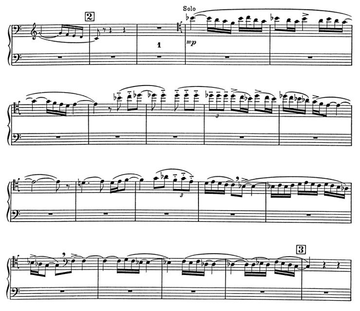 M. Ravel: Bolero: n os de ensaio 2-3
